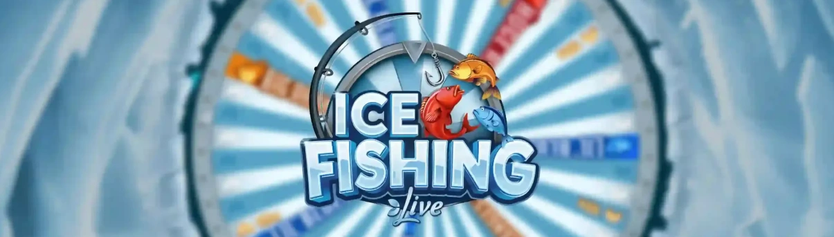 Ice Fishing Wide Image.